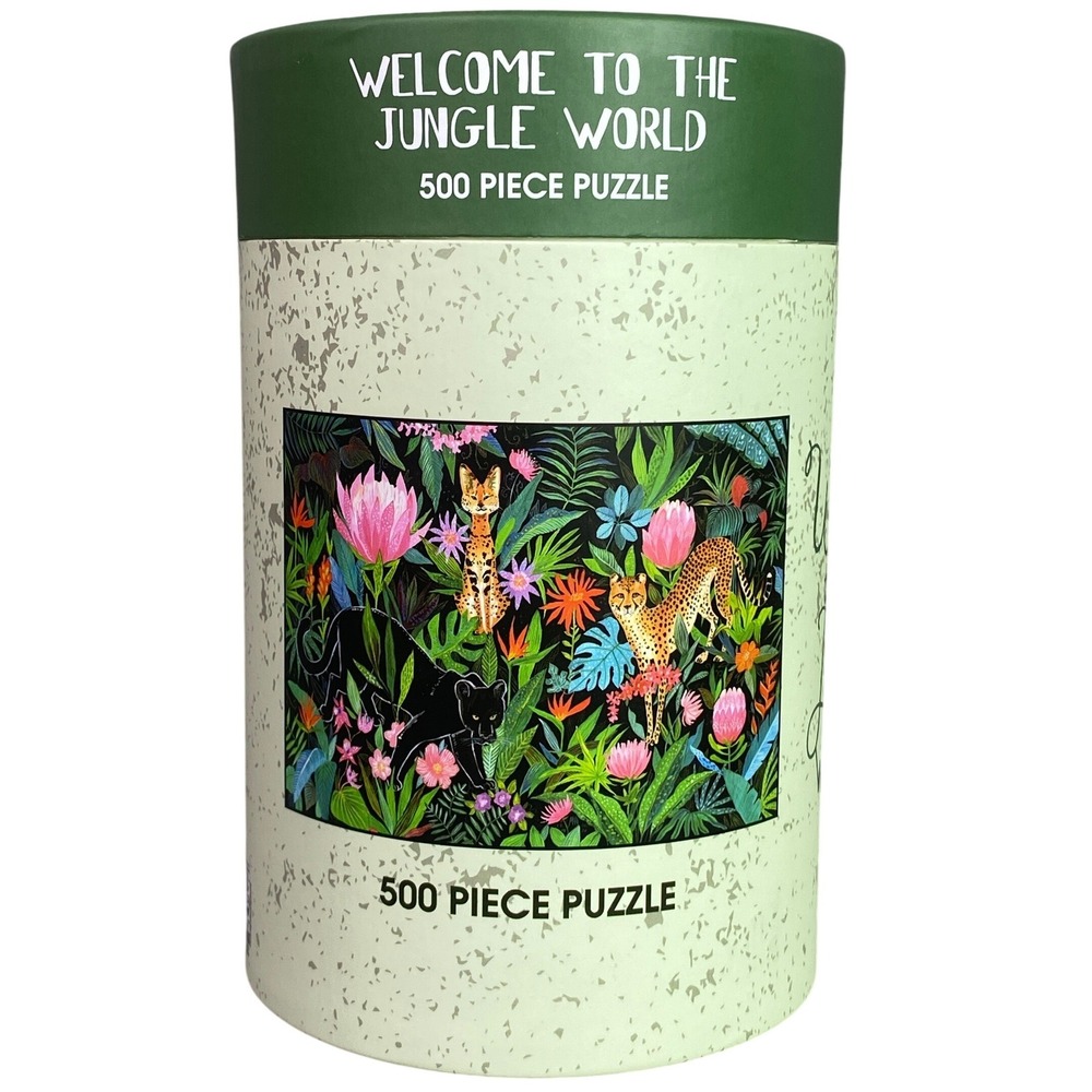 Welcome to the Jungle World Puzzle 500 Piece w/ Poster Ages 10+ NEW‎